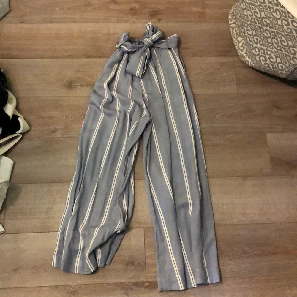 Stripped flowy pants